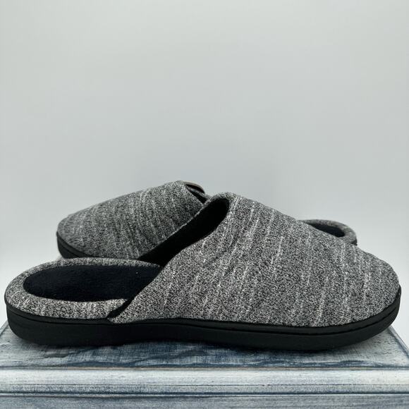 Isotoner Andrea Space Knit Women’s Clog Slippers Black/White Size 9.5 - Picture 3 of 9